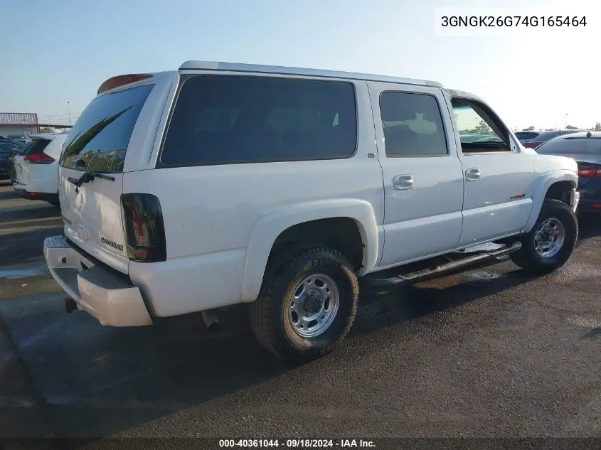 2004 Chevrolet Suburban 2500 Lt VIN: 3GNGK26G74G165464 Lot: 40361044