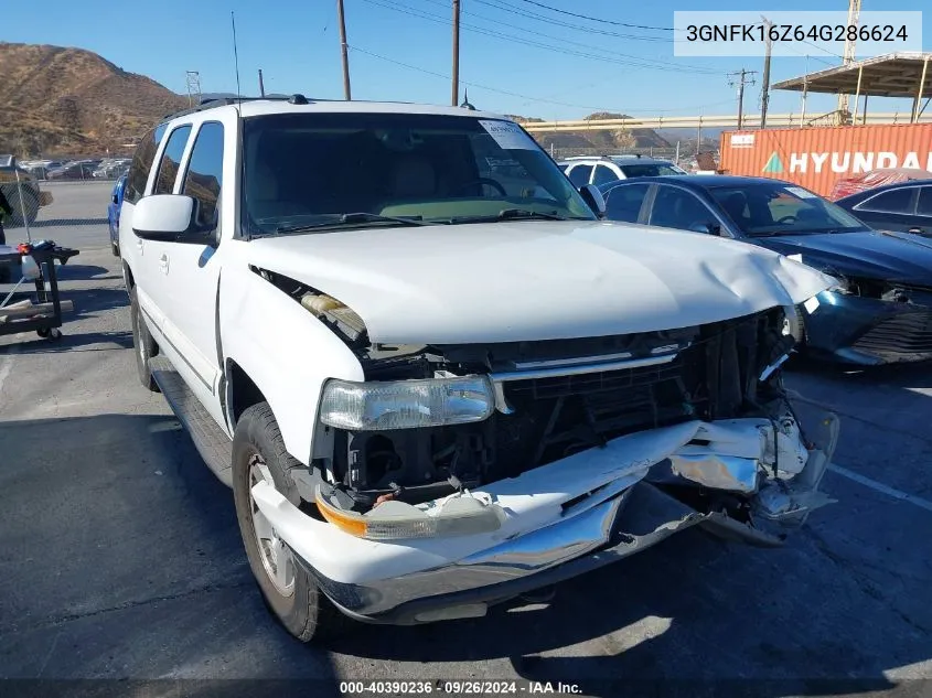 2004 Chevrolet Suburban K1500 VIN: 3GNFK16Z64G286624 Lot: 40390236