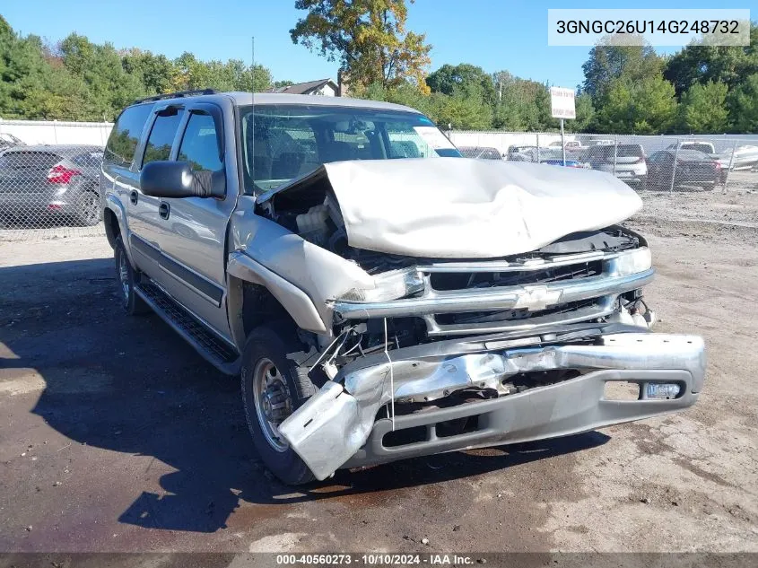 2004 Chevrolet Suburban 2500 Ls VIN: 3GNGC26U14G248732 Lot: 40560273