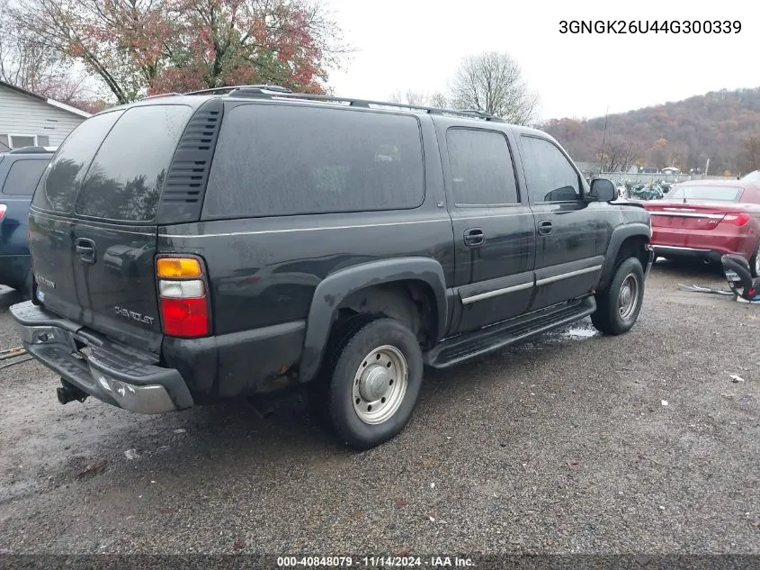 2004 Chevrolet Suburban 2500 Lt VIN: 3GNGK26U44G300339 Lot: 40848079