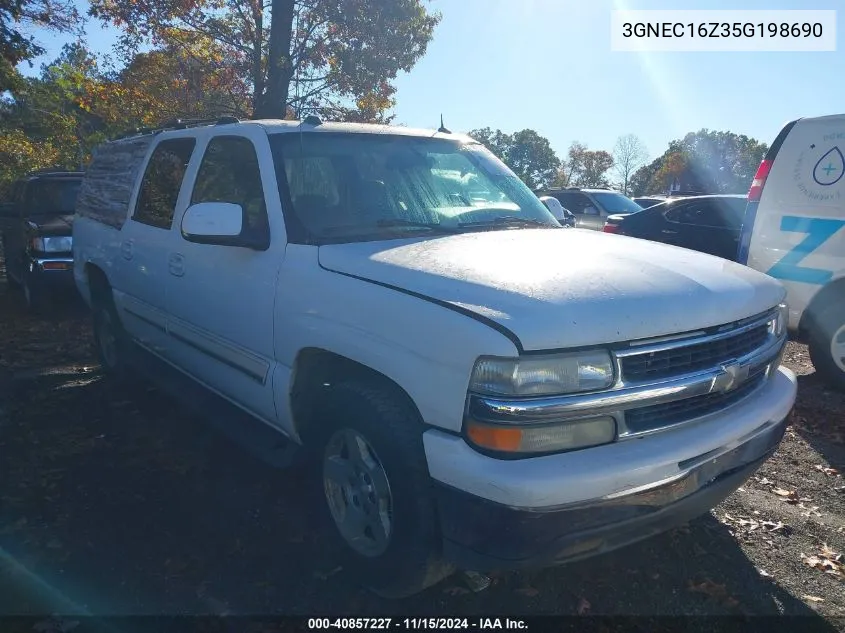 2005 Chevrolet Suburban Lt VIN: 3GNEC16Z35G198690 Lot: 40857227