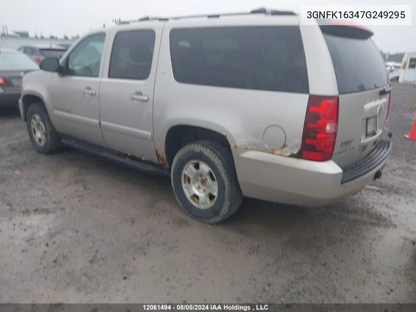 2007 Chevrolet Suburban K1500 VIN: 3GNFK16347G249295 Lot: 12061494