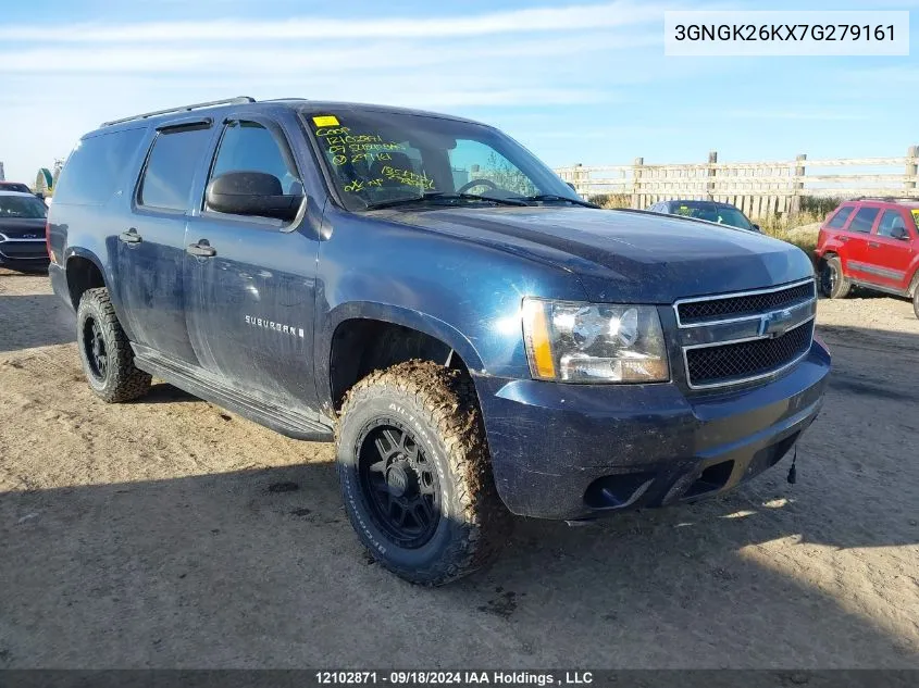 2007 Chevrolet Suburban VIN: 3GNGK26KX7G279161 Lot: 12102871