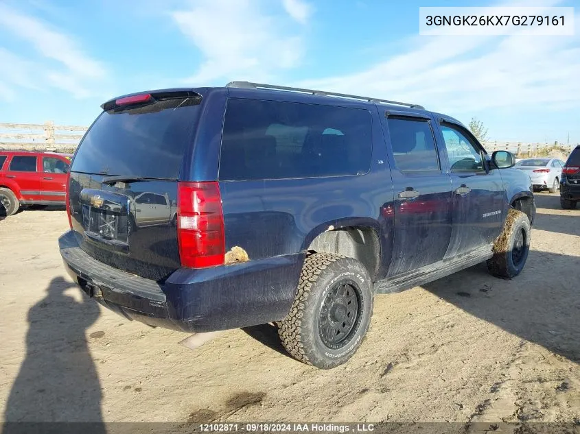 3GNGK26KX7G279161 2007 Chevrolet Suburban