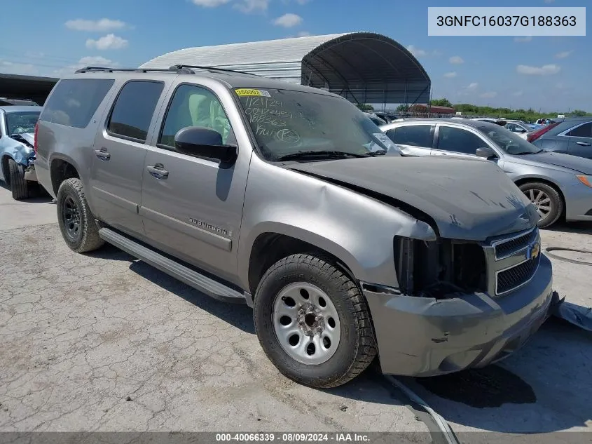 3GNFC16037G188363 2007 Chevrolet Suburban 1500 Lt