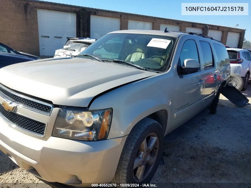 2007 Chevrolet Suburban C1500 VIN: 1GNFC16047J215178 Lot: 40552570