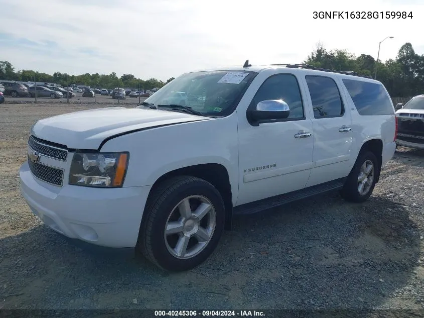 2008 Chevrolet Suburban K1500 Ls VIN: 3GNFK16328G159984 Lot: 40245306