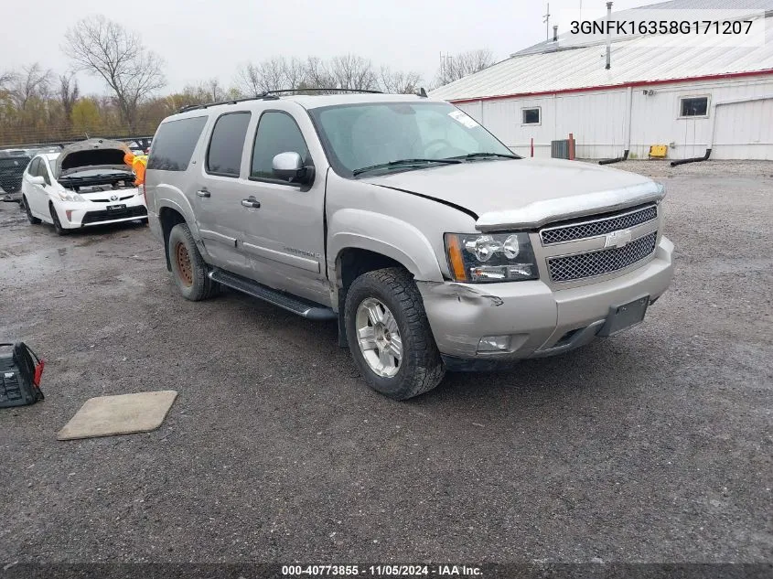 2008 Chevrolet Suburban Lt W/3Lt VIN: 3GNFK16358G171207 Lot: 40773855