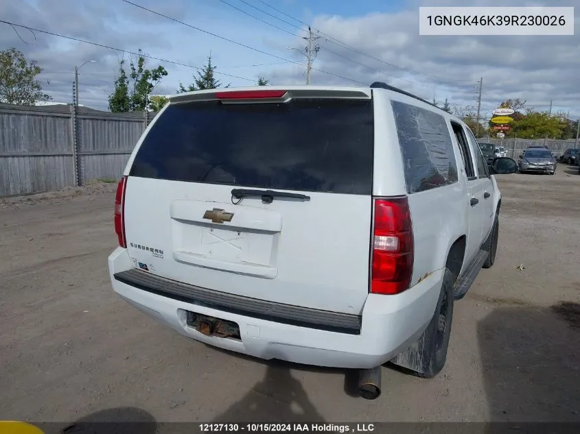 2009 Chevrolet Suburban VIN: 1GNGK46K39R230026 Lot: 12127130