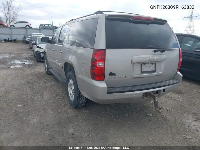 2009 Chevrolet Suburban VIN: 1GNFK26309R163832 Lot: 12149917