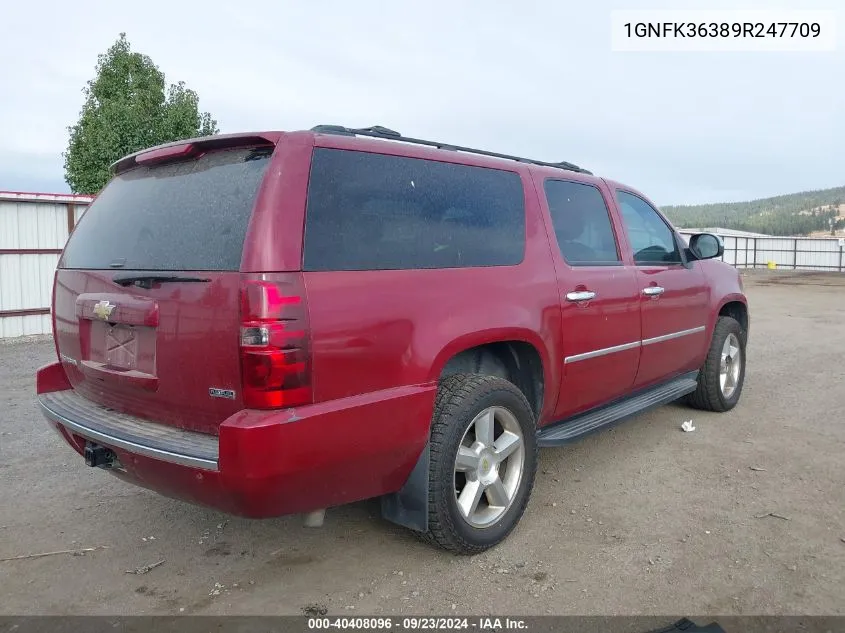 1GNFK36389R247709 2009 Chevrolet Suburban 1500 Ltz