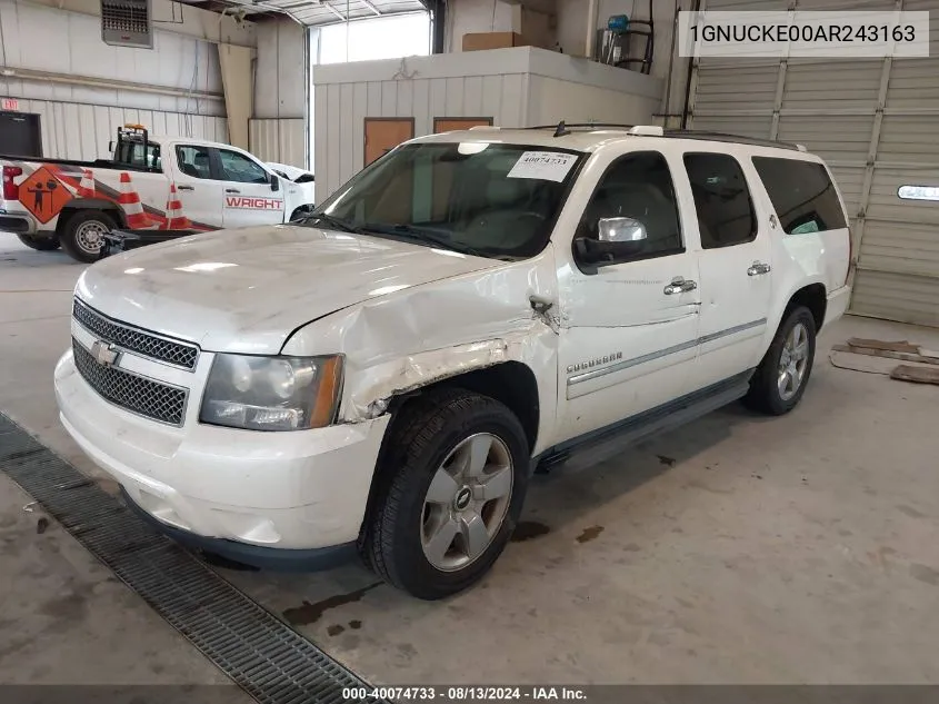 1GNUCKE00AR243163 2010 Chevrolet Suburban 1500 Ltz