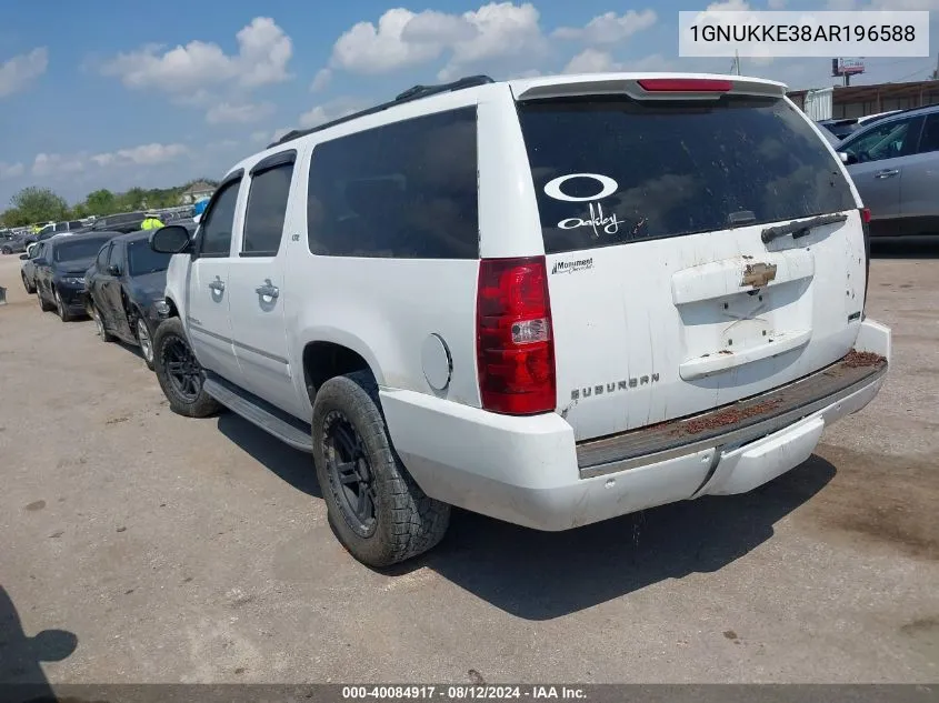 2010 Chevrolet Suburban 1500 Ltz VIN: 1GNUKKE38AR196588 Lot: 40084917