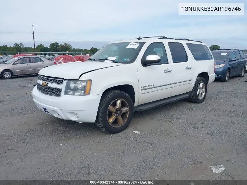 2010 Chevrolet Suburban K1500 Ltz VIN: 1GNUKKE30AR196746 Lot: 40342374