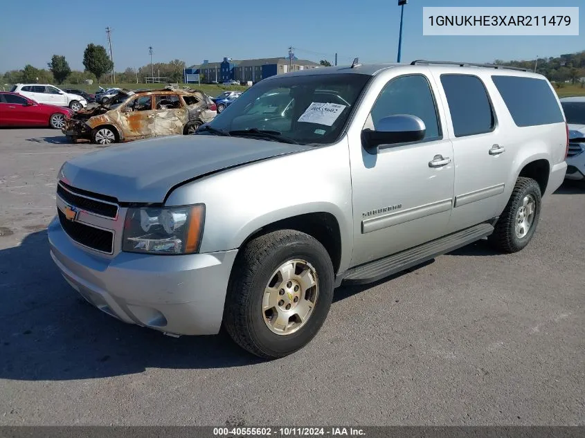 2010 Chevrolet Suburban 1500 Ls VIN: 1GNUKHE3XAR211479 Lot: 40555602