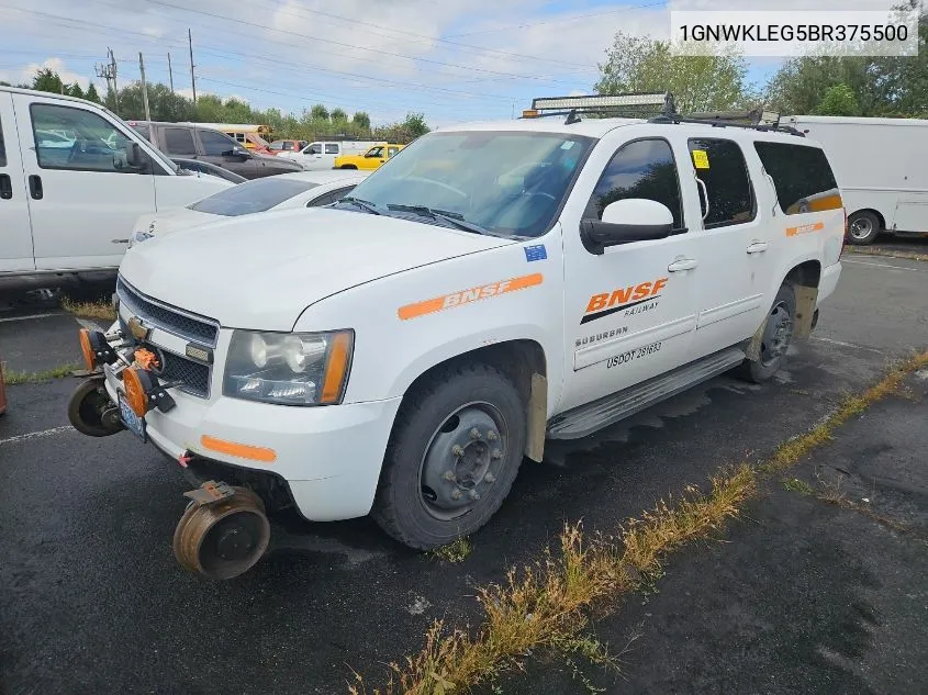 2011 Chevrolet Suburban 2500 Ls VIN: 1GNWKLEG5BR375500 Lot: 40693137