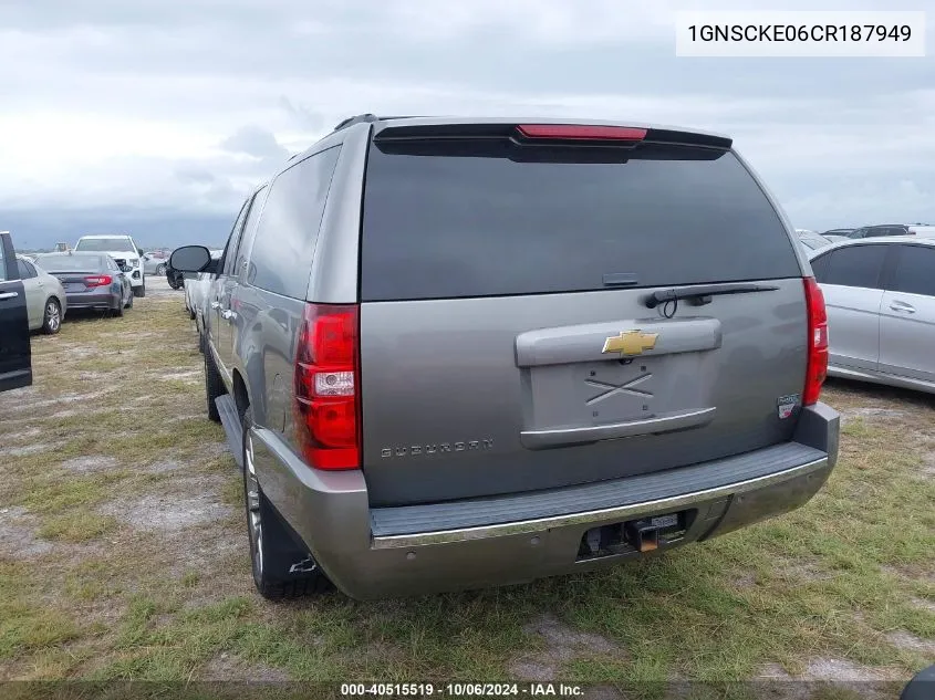 2012 Chevrolet Suburban C1500 Ltz VIN: 1GNSCKE06CR187949 Lot: 40515519