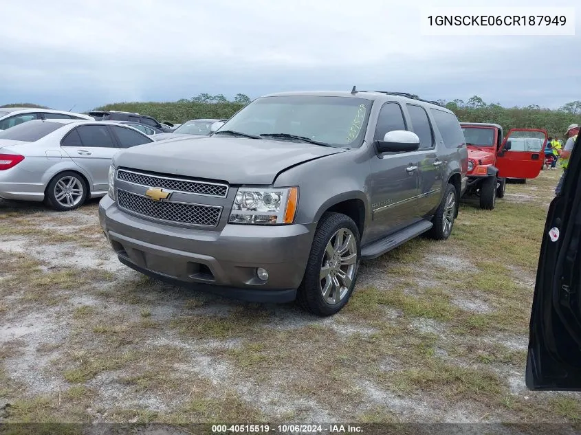 1GNSCKE06CR187949 2012 Chevrolet Suburban C1500 Ltz