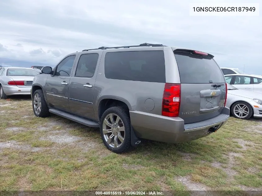 1GNSCKE06CR187949 2012 Chevrolet Suburban C1500 Ltz