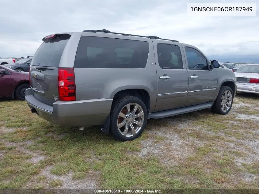 2012 Chevrolet Suburban C1500 Ltz VIN: 1GNSCKE06CR187949 Lot: 40515519