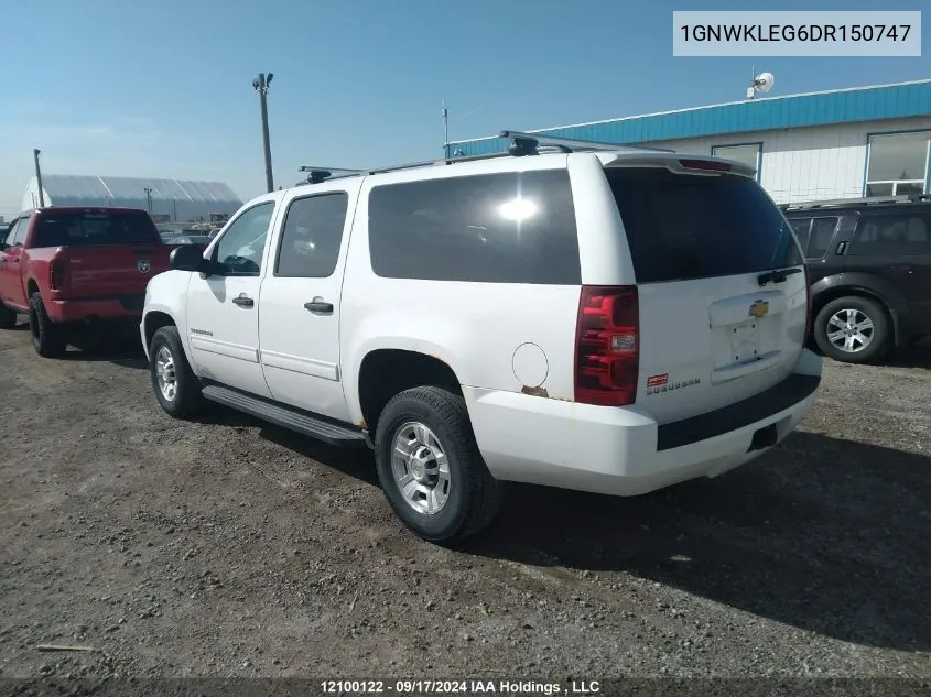 2013 Chevrolet Suburban VIN: 1GNWKLEG6DR150747 Lot: 12100122