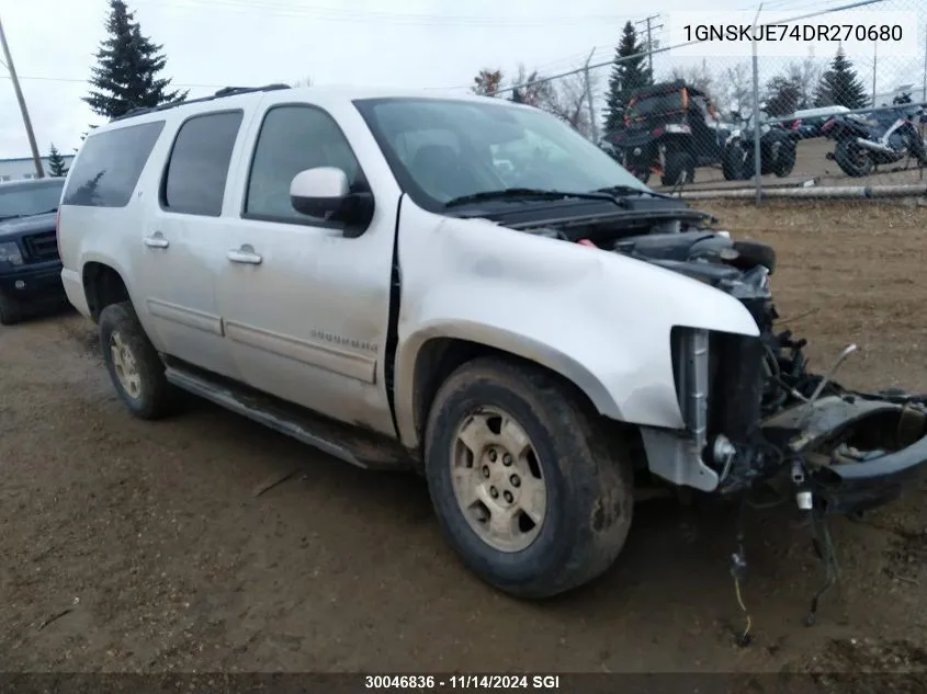 2013 Chevrolet Suburban K1500 Lt VIN: 1GNSKJE74DR270680 Lot: 30046836