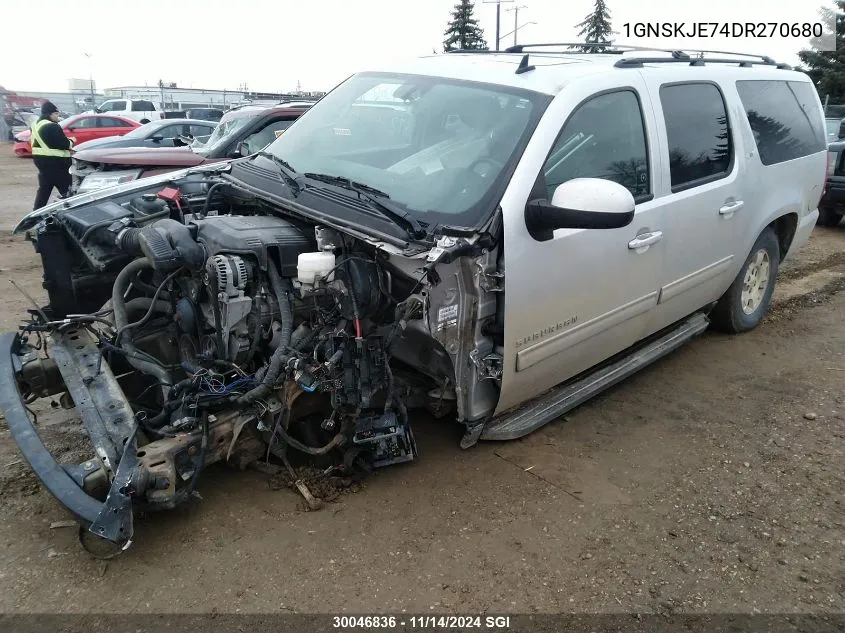 2013 Chevrolet Suburban K1500 Lt VIN: 1GNSKJE74DR270680 Lot: 30046836