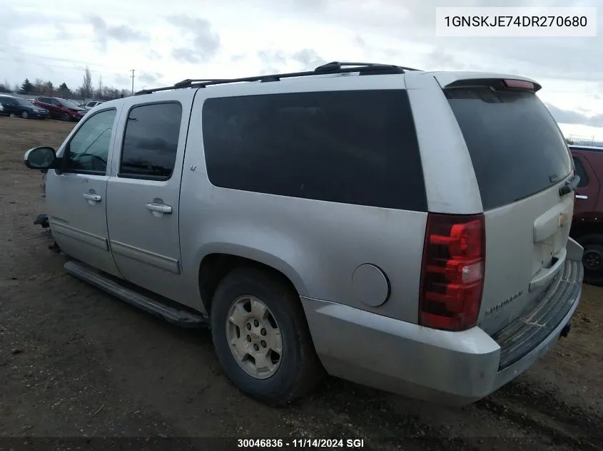 2013 Chevrolet Suburban K1500 Lt VIN: 1GNSKJE74DR270680 Lot: 30046836