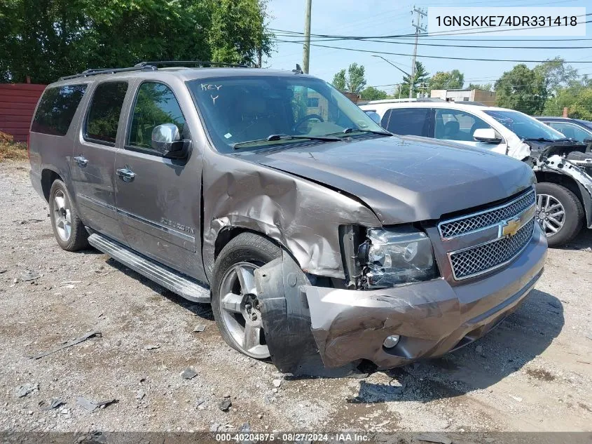 1GNSKKE74DR331418 2013 Chevrolet Suburban 1500 Ltz