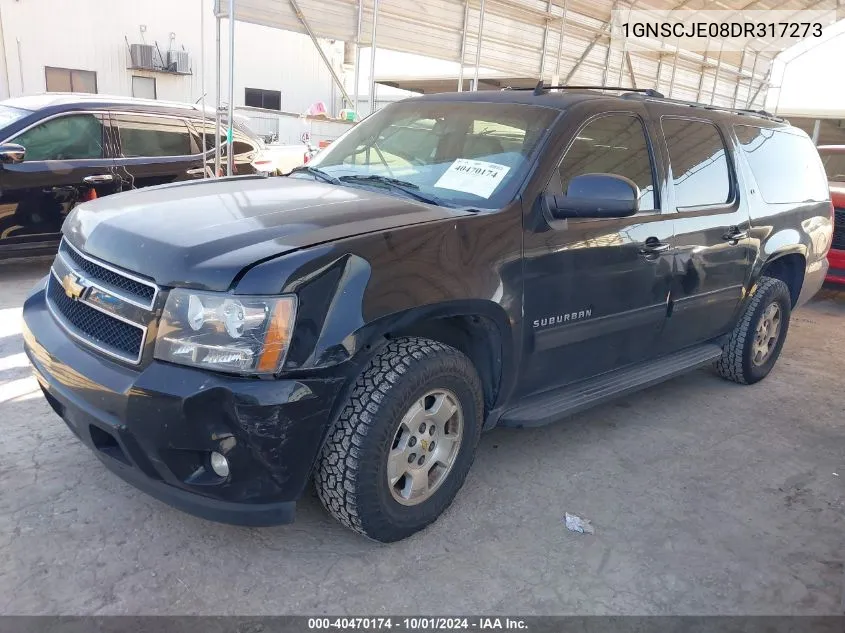 2013 Chevrolet Suburban C1500 Lt VIN: 1GNSCJE08DR317273 Lot: 40470174