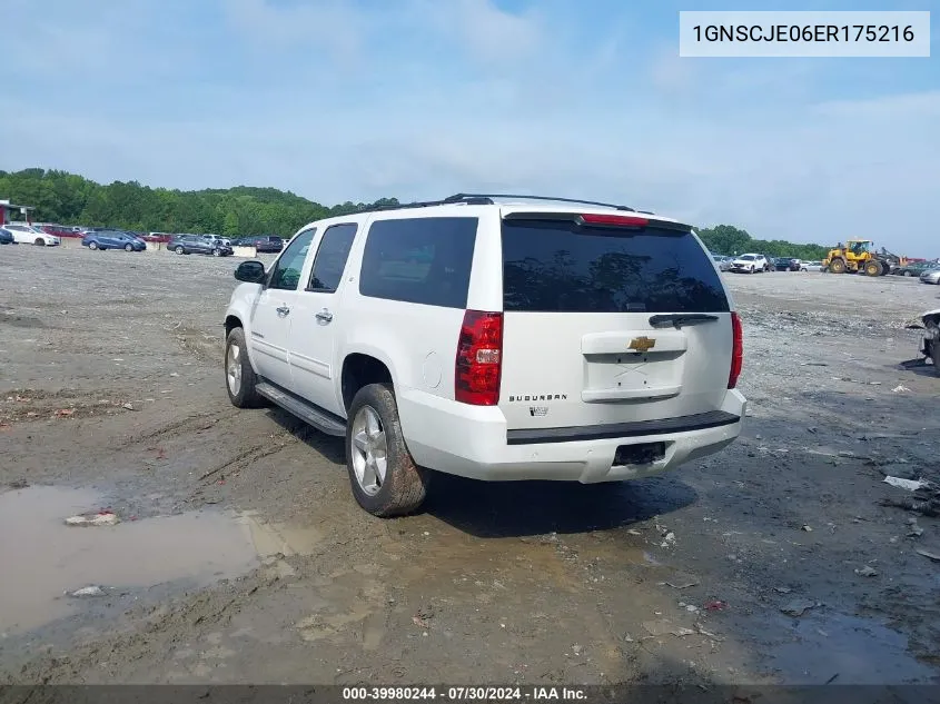 2014 Chevrolet Suburban 1500 Lt VIN: 1GNSCJE06ER175216 Lot: 39980244