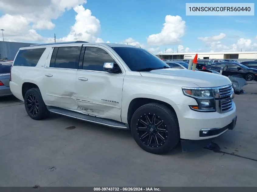 2015 Chevrolet Suburban 1500 Ltz VIN: 1GNSCKKC0FR560440 Lot: 39743732