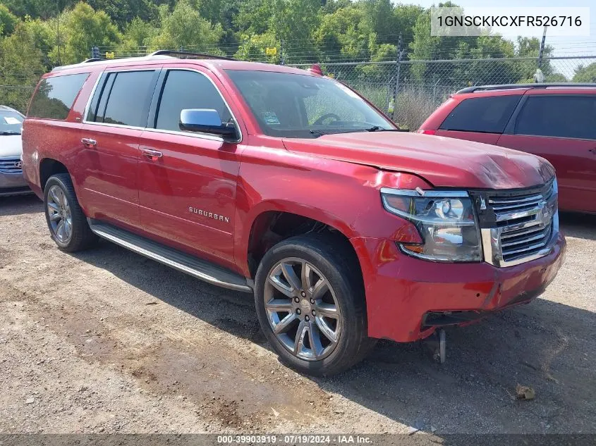 2015 Chevrolet Suburban 1500 Ltz VIN: 1GNSCKKCXFR526716 Lot: 39903919