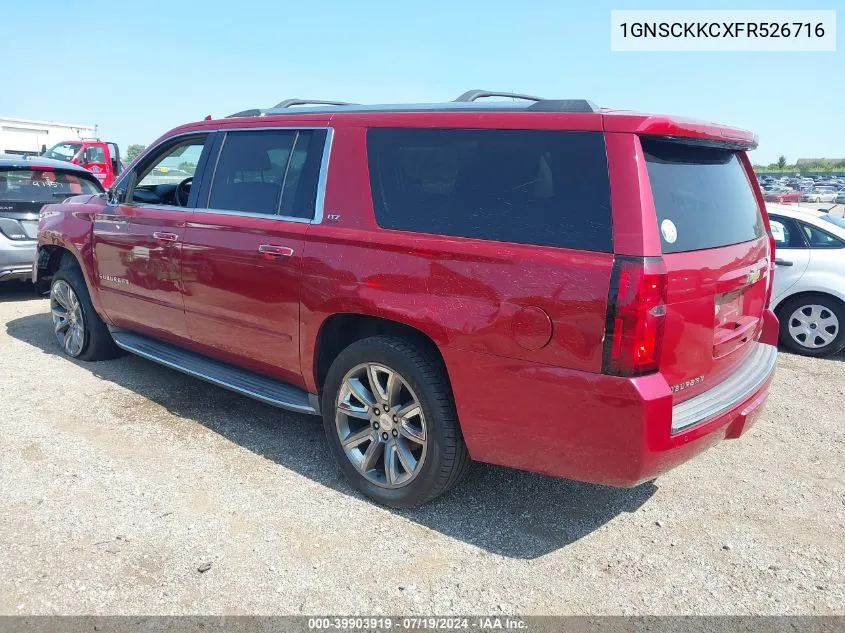 1GNSCKKCXFR526716 2015 Chevrolet Suburban 1500 Ltz