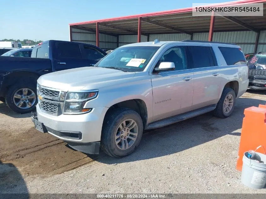 2015 Chevrolet Suburban 1500 Ls VIN: 1GNSKHKC3FR545484 Lot: 40211776