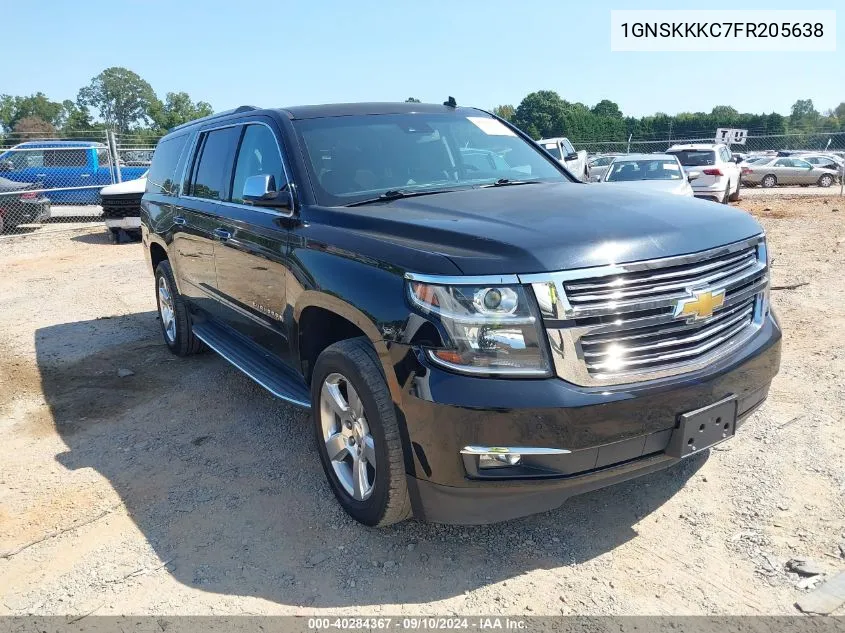 2015 Chevrolet Suburban K1500 Ltz VIN: 1GNSKKKC7FR205638 Lot: 40284367