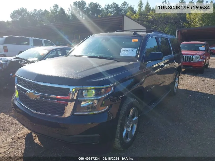 1GNSCJKC9FR169684 2015 Chevrolet Suburban 1500 Lt