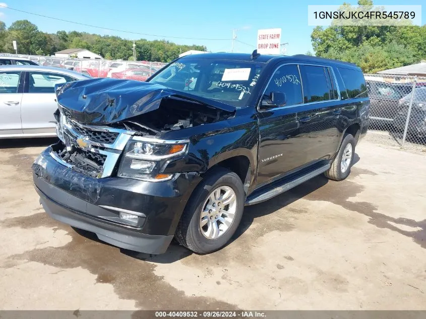 2015 Chevrolet Suburban 1500 Lt VIN: 1GNSKJKC4FR545789 Lot: 40409532