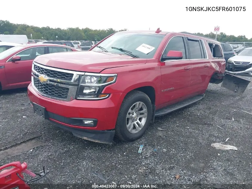 1GNSKJKC5FR601075 2015 Chevrolet Suburban 1500 Lt