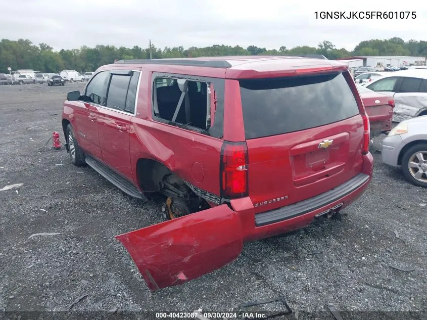 2015 Chevrolet Suburban 1500 Lt VIN: 1GNSKJKC5FR601075 Lot: 40423087