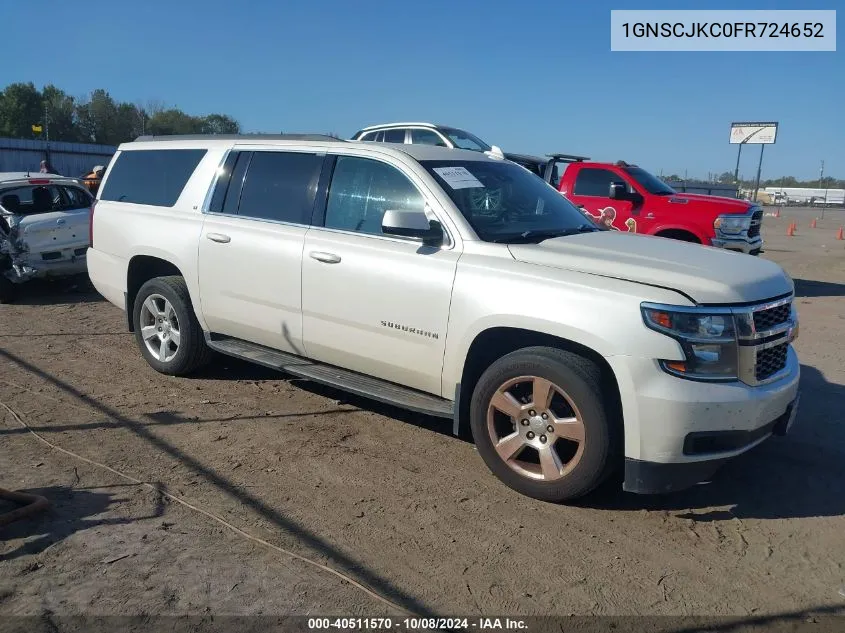 2015 Chevrolet Suburban C1500 Lt VIN: 1GNSCJKC0FR724652 Lot: 40511570