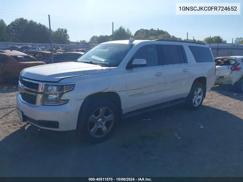 1GNSCJKC0FR724652 2015 Chevrolet Suburban C1500 Lt