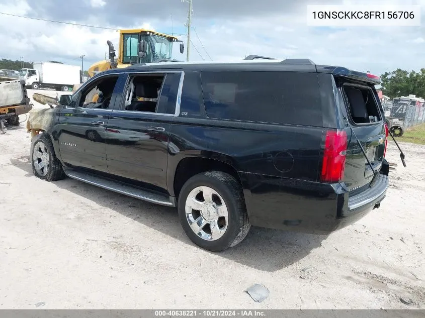 2015 Chevrolet Suburban C1500 Ltz VIN: 1GNSCKKC8FR156706 Lot: 40638221