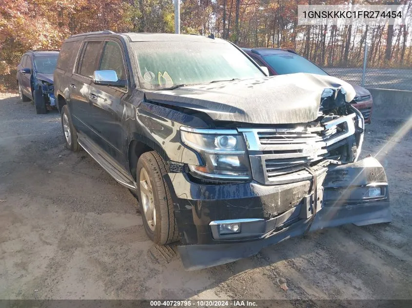 2015 Chevrolet Suburban K1500 Ltz VIN: 1GNSKKKC1FR274454 Lot: 40729795