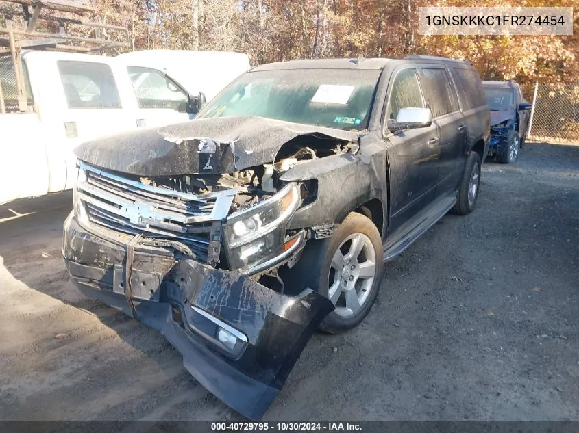 2015 Chevrolet Suburban K1500 Ltz VIN: 1GNSKKKC1FR274454 Lot: 40729795