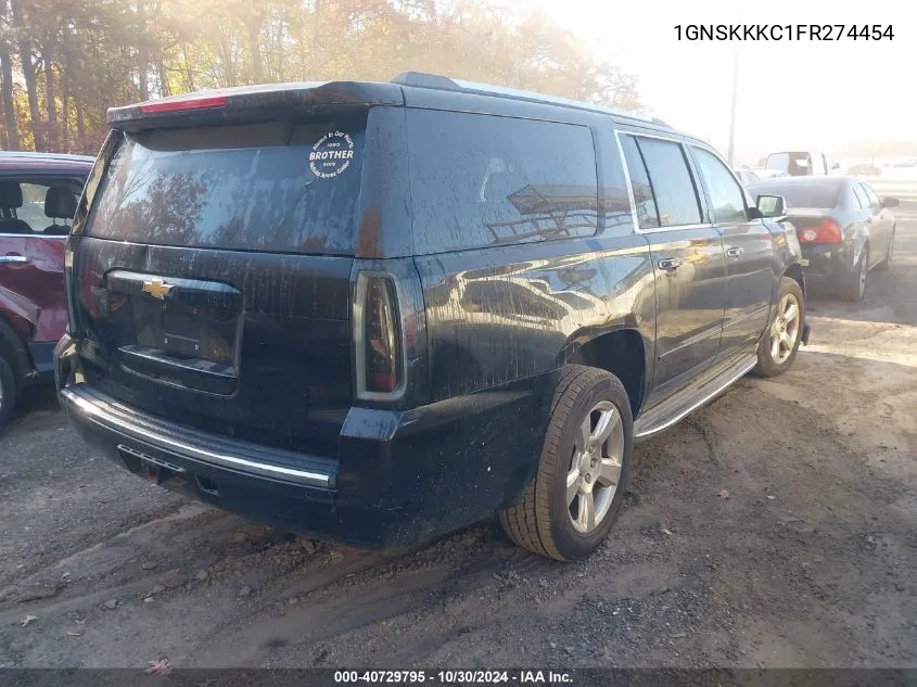 2015 Chevrolet Suburban K1500 Ltz VIN: 1GNSKKKC1FR274454 Lot: 40729795