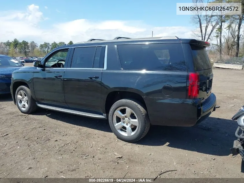 2016 Chevrolet Suburban Lt VIN: 1GNSKHKC6GR264572 Lot: 39226619