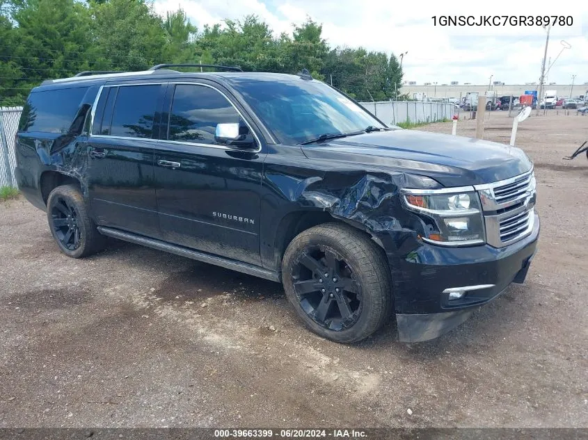 2016 Chevrolet Suburban Ltz VIN: 1GNSCJKC7GR389780 Lot: 39663399