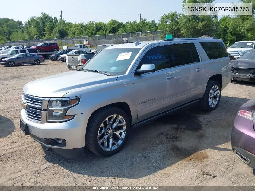 2016 Chevrolet Suburban Ltz VIN: 1GNSKJKC7GR385263 Lot: 40165823