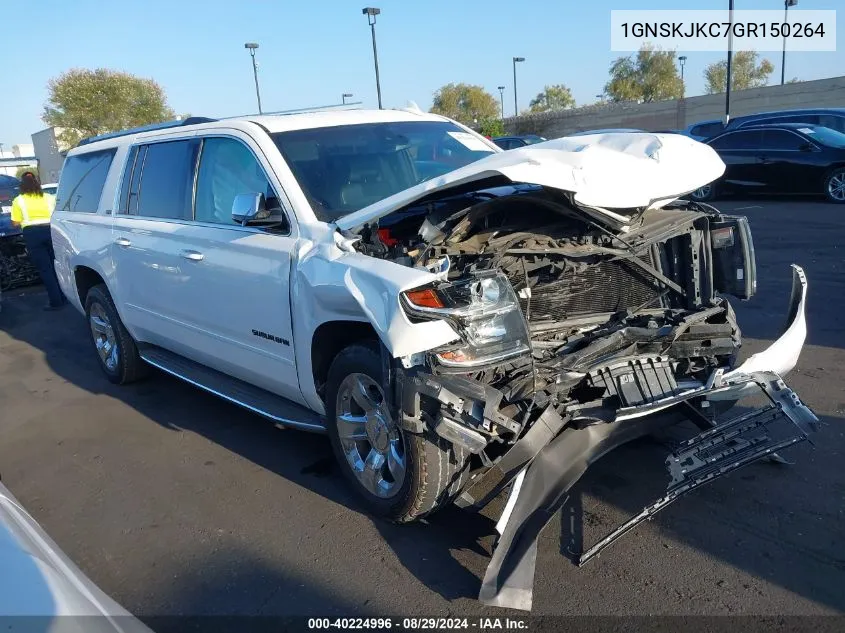 2016 Chevrolet Suburban Ltz VIN: 1GNSKJKC7GR150264 Lot: 40224996